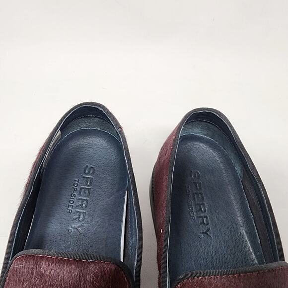Sperry Top Sider Smoking Slipper Men 10 Overlook Burgundy Pony Anchor  STS18367 - Picture 11 of 13